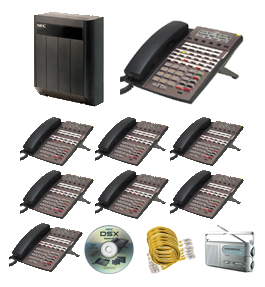 NEC 2000 Starter Kit with 1 Operator Console & 7 Digital Work Station Phones $1639.00